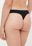 Трусы ONLY ONLPEACHY THONG 2 PACK, Black /Black - фото 6