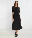 Платье с поясом Mm, черный - фото 2