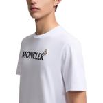 Футболка с принтом логотипа Moncler, белый - фото 5