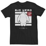 Футболка Big & Tall Disney Big Hero 6 Baymax Licensed Character, черный - фото