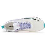 Кроссовки унисекс с низким верхом белый/фиолетовый Bylen - фото 2