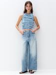 Топ Pull&Bear Pull&Bear , Blue denim - фото 2