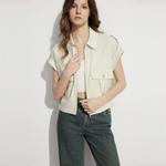 ELLE Рубашка Women's Light Green Lapel Moderate - фото 3