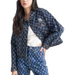 Джинсовая куртка Old Flower женская синий Mlb - фото 3