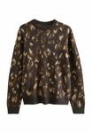 Джемпер Next REGULAR FIT LEOPARD PRINT CREW , Black Brown/Brown - фото 5
