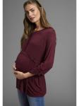 Рубашка для беременных бордового цвета neun 9 monate - фото 3
