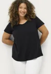 Простая футболка Ellos Plus Collection, Black - фото