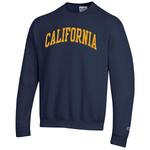 Мужской свитшот с капюшоном navy cal bears basic arch fleece Champion - фото 3