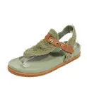 Сандалии с вышивкой крючком Ash, зеленый - фото 2