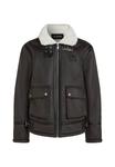 Куртка KARL LAGERFELD MONOGRAM SHEARLING, Black Coffee/Dark Brown - фото 5