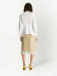 Поплиновая рубашка с баской Tory Burch, белый - фото 3