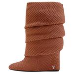LOUIS VUITTON Летние высокие ботинки до колена 9 см Women's Brown - фото