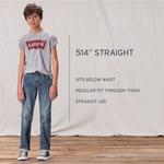 Джинсы прямого кроя Levi's 514 Performance для мальчиков 4–20 лет, цвет Steady Rock - фото 13