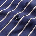 Полосатая рубашка с фигурным подолом HUGO BOSS, темно-синий - фото 9