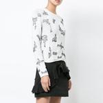 Кашемировый свитер женский белый Saint Laurent - фото 4