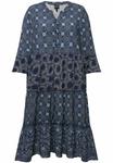 Повседневное платье TIERED MIXED PATTERN 3/4 SLEEVE Ulla Popken, темно-синий - фото 5