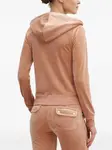 Худи на молнии с капюшоном Juicy Couture, нейтральный - фото 3