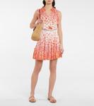 Мини-платье с принтом Triny Poupette St Barth, Pink Petale - фото 2