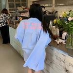 ZIAREL Рубашка Unisex Blue Lapel Moderate - фото 5