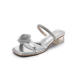 DAPHNE Слайды Slippers Women's Silver, Ecru - фото 3