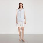 ELLE Рубашка Women's Light Blue Lapel Moderate - фото 5