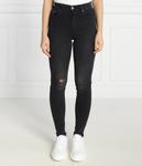 Джинсы женские Tommy Jeans Сильвия скинни рваные, черный - фото