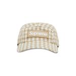 Кепка Supreme в клетку Тан - фото