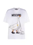 Футболка с принтом Moschino, белый - фото