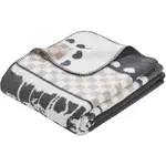 Плед WINTERLAND Мягкий плед с эффектом двусторонней ткани Done., антрацит - фото