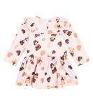 Платье из джерси с принтом Monnalisa, розовый - фото 2