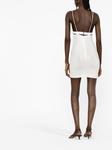 Nensi Dojaka платье мини с вырезами, белый - фото 4