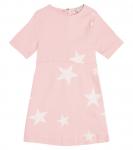 Джинсовое платье с принтом Stella McCartney Kids, розовый - фото