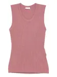 Вязаный топ Liu Jo, розовый - фото