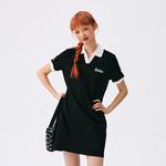 MLB New York Yankees Basic Collection SS25 платье с короткими рукавами женское black - фото 7