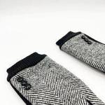 Перчатки с узором «елочка» SVNX, черный - фото 5