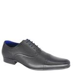 Кожаные оксфорды на шнуровке Thomas Crick, черный - фото