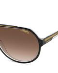 Солнцезащитные очки Carrera Aviator Shield, 64 мм, черный - фото 4