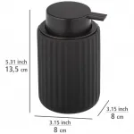 Дозатор мыла WENKO «Belluno», емкость: 400 мл, черный - фото 2