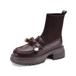 Черные женские ботильоны SAFIYA, коричневый - фото