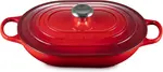Кастрюля Le Creuset Oval, 3550 мл, красный - фото