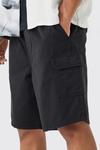 Шорты-карго BoohooMAN свободного кроя, черный - фото 3