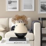 Ваза Ikea Glansgran, 23 см, бежево-черный - фото 2