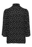 Блуза Kaffe KAVINNI AMBER, Black White Dot/Black - фото 5