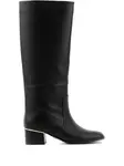 Кожаные сапоги до колена Lola Cruz, черный - фото