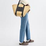 COACH Одноплечевая сумка из соломенной целлюлозы - фото 4