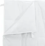 Одеяло 2-в-1 белое 240 x 220 см, перо vidaXL - фото 7