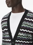 Кардиган с шевронным узором Missoni, синий - фото 4