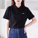 LINING Унисекс поло черное - фото 7