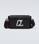 Сумка-мессенджер с монограммой на ремешке Christian Louboutin, черный - фото