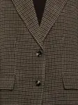 Пиджак в ломаную клетку TRUE AVENUE, коричневый - фото 5